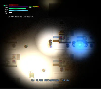 A UV Flare used to distract two 'yens'