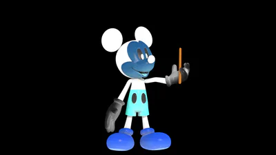 Photo Negative Mickey