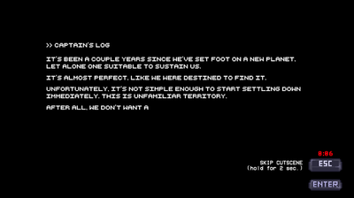 A portion of the opening dialogue