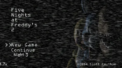 FNAF 2 Ps3 Menu