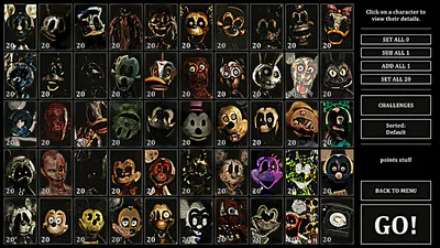Custom Night Menu Concept (Not Made By Me)