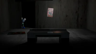 Photo-Negative Mickey in the Office