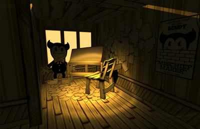 his old desk