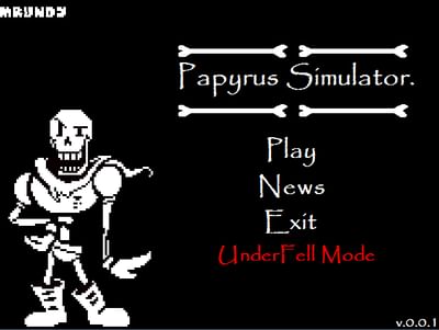 papyrus simulator gamejolt