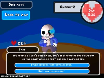 Sans game undertale dating Show Chapter