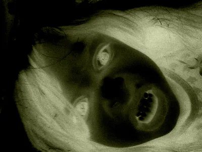 Just a random picture of my sister taken by her it just looks sort of scary