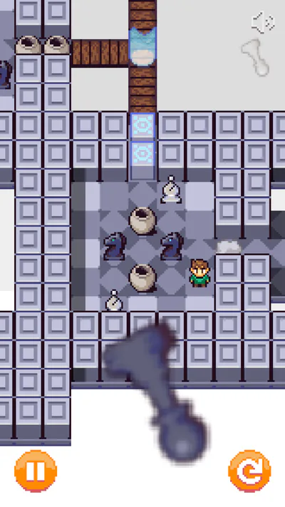 Explore a chess-themed 5th world, complete with knights and bishops. (iOS version)
