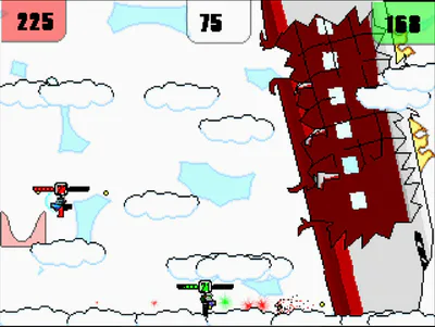 Obliterate your friends in a variety of stages.