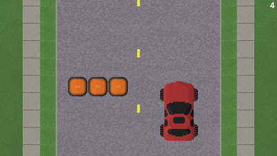 This is the car avoiding a cone, the most common obstacle.