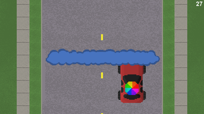 To survive rain clouds, the user must activate the car's umbrella.