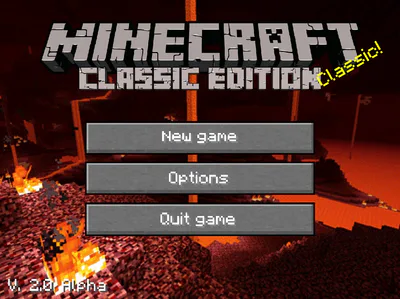 Minecraft classic versão para celular! 