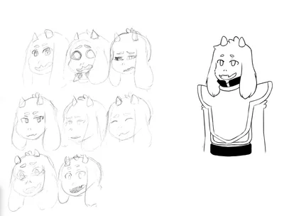 Asriel Talk Sprite (rough draft)