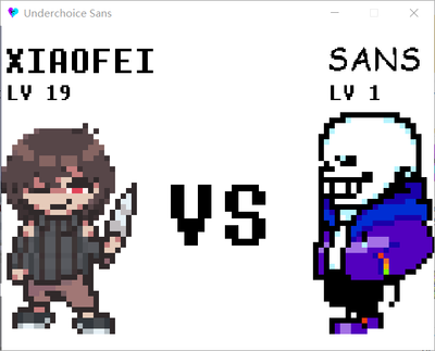 Underchoice Sans Battle Phase 1 Undertale Fangame by EeveeLing