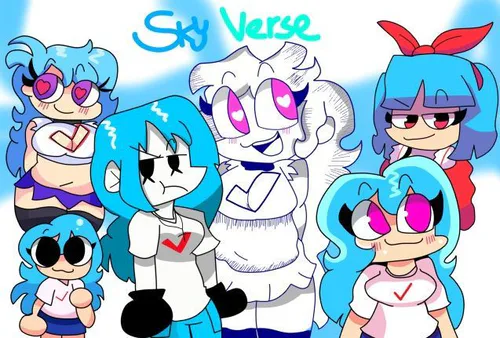 FNF Skyverse + NuSKY Mod Online : r/Y9FreeGames