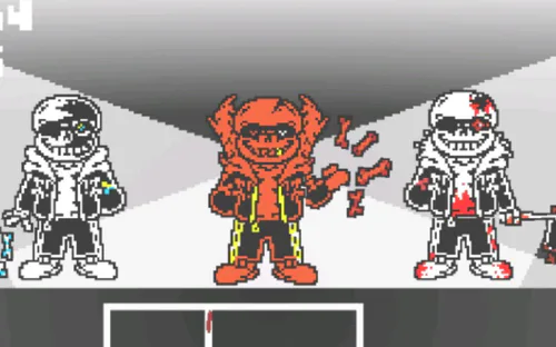 GU ink!sans fight phase2 Latter half [UNDERTALE fun game - TurboWarp