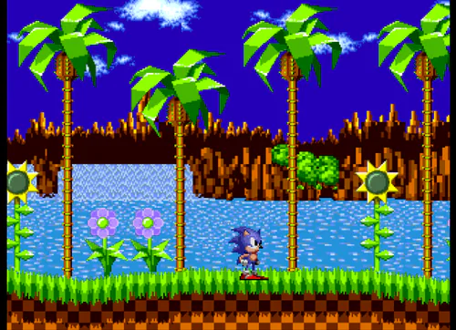 green hill in simple sonic worlds by chucknick - Game Jolt