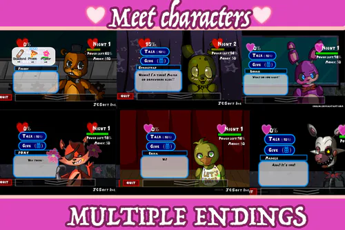 Five Nights Of Love v5.0 - FNAF DATING SIM GAME : Chibixi : Free