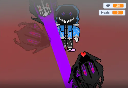 Undertale  Dust sans fight (Without healing) 