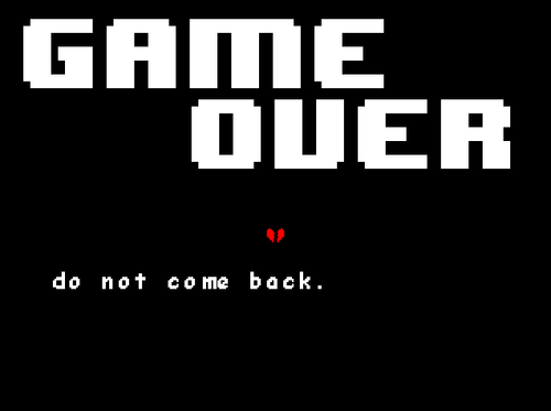 Game Over, Undertale