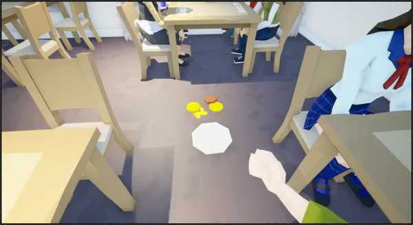 A co-op cooking game where you can only use one arm to cook, check