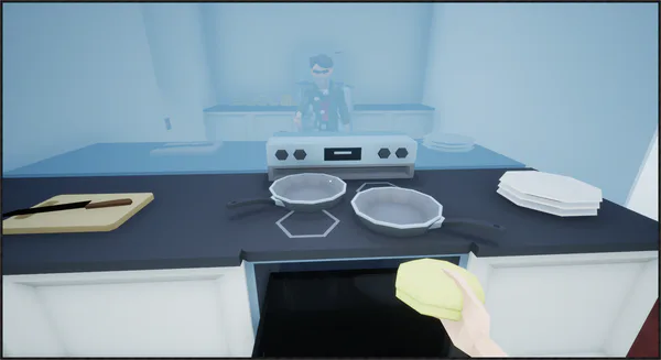 A co-op cooking game where you can only use one arm to cook, check