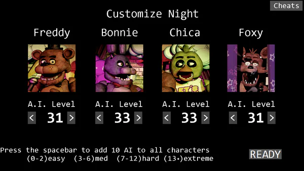 All in one Cheat For Five Nights At Free Download