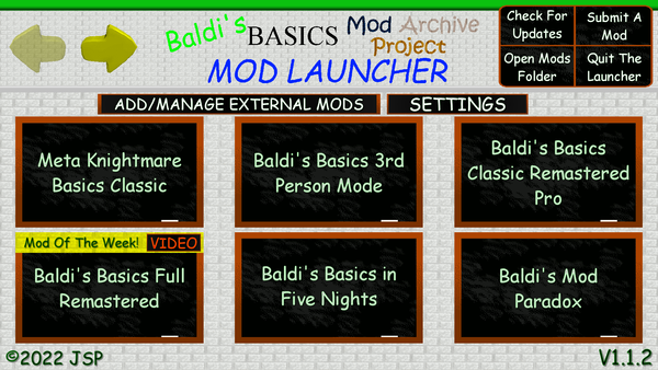 Baldi Classic Remastered - Mod Menu [Baldi's Basics] [Mods]