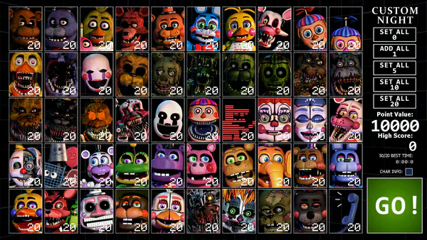 Ultimate Custom Night by Scott Cawthon - Game Jolt