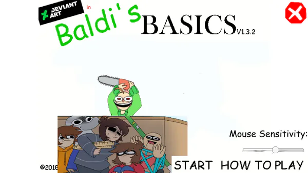 Baldi's Basics Mod Noob's Basics Tittle Screen by SmashLeaker on DeviantArt