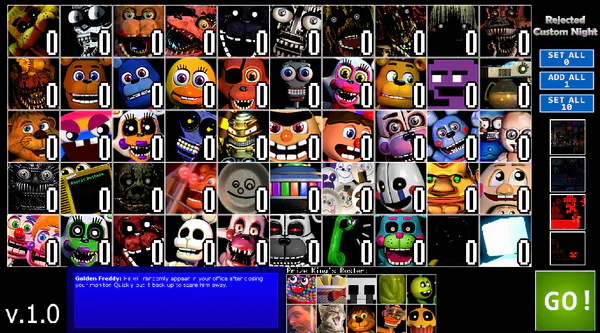 Ultimate Custom Night Controls and Roster - What to do with every  Animatronic