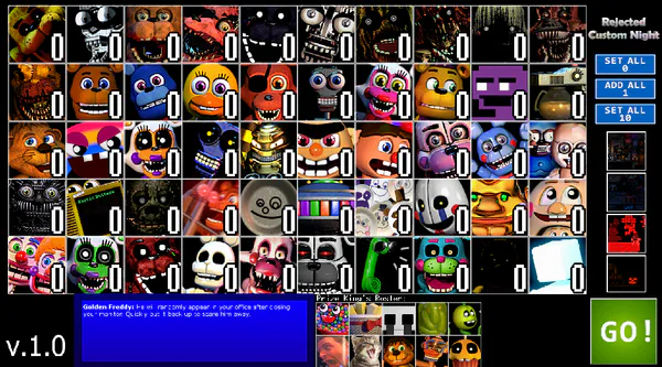 The Rejects - Ultimate Custom Night : r/fivenightsatfreddys