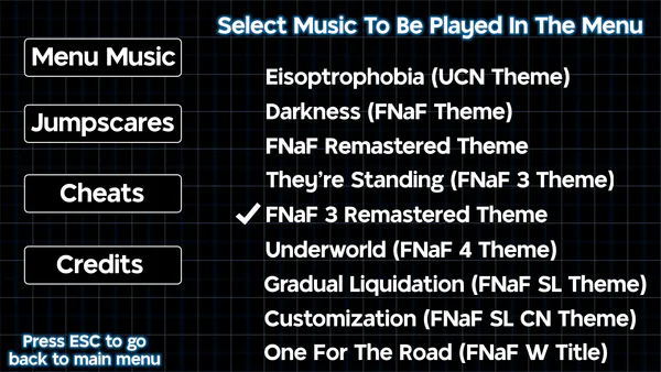 FNAF 3 Hoax Edition - Custom EXTRAS Menu 