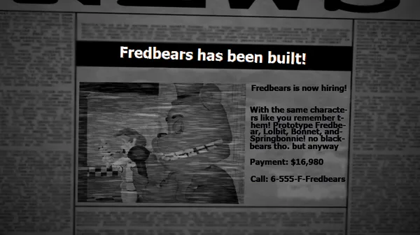 Five Nights at Prototype Fredbear's (Classic) by JosephTheSnailGAMES - Game  Jolt