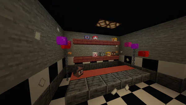 Five Nights at Freddy's Minecraft Map Remake ULTIMATE BUNDLE by 7L