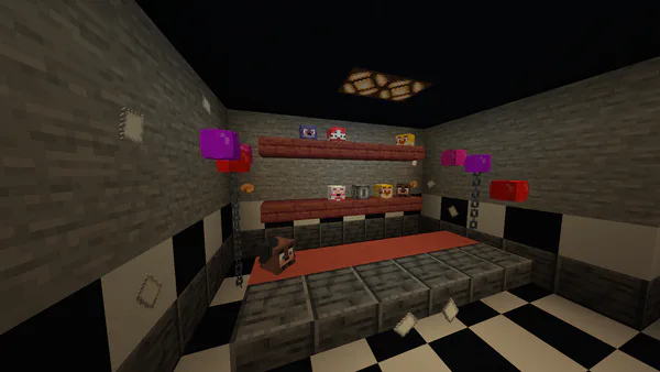 Five Nights at Freddy's Minecraft Map Remake ULTIMATE BUNDLE by 7L - Game  Jolt