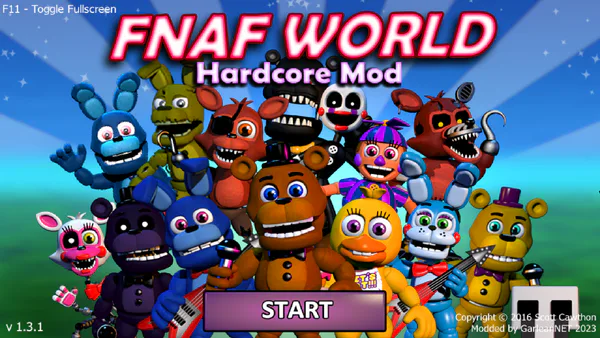 Fnaf World: Hard Mode