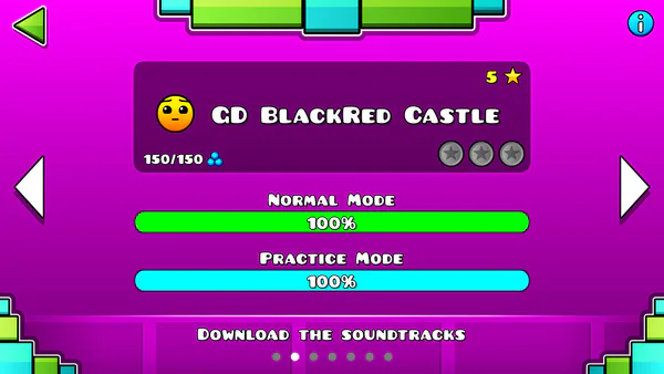 Geometry Dash BlackRed Edition by MatthewFilmsProductions - Game Jolt