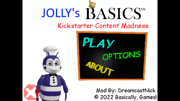 New Thumbnail for the Upcoming Baldi's Basics Kickstarter content M -  JOLLY's Basics Kickstarter Content Madness (A BBKCM Mod) by  SuperGumballDorian
