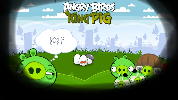 angry birds king pig crown