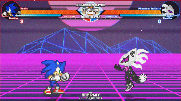 SONIC VS SHADOW IN A MUGEN FIGHT 