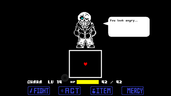 Underswap Sans Fight - Physics Game by thegreenfiretruc