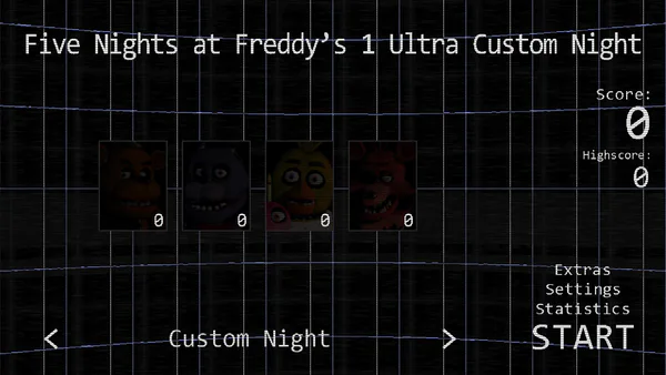 FIVE NIGHTS AT FREDDY'S: CUSTOM GAME free online game on