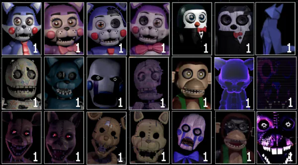 Five nights at Candy's Ultimate Custom Night (FNAF UCN MOD) by  3l-Porcionist4 - Game Jolt