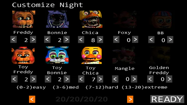 Fnaf 2 PC Custom Night On Android By EgirZ - Game Jolt