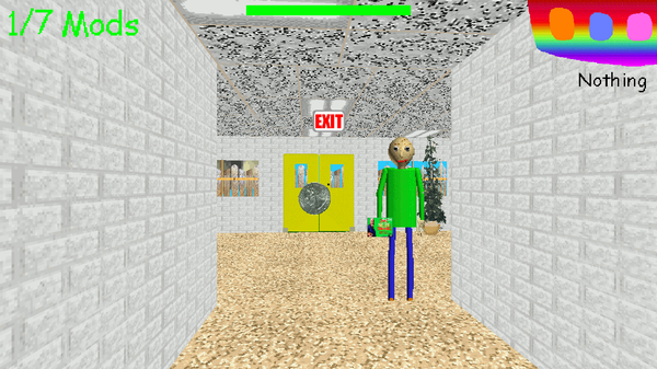 Cheat menu on Baldi on 1.4.3 Baldi's Basics by LavaPava48 - Game Jolt