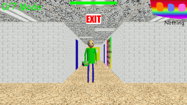 Cheat menu on Baldi on 1.4.3 Baldi's Basics by LavaPava48 - Game Jolt