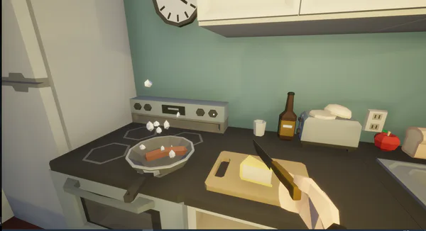 A co-op cooking game where you can only use one arm to cook, check