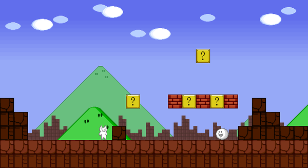 Cat Mario Syobon Action - Part 1 : Level 1 - 2 Full Gameplay