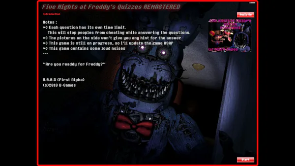 Five Nights at Freddy's 4 Edition QUIZ 