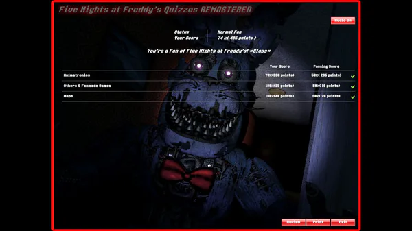 Five Nights at Freddy's 4 Edition QUIZ 